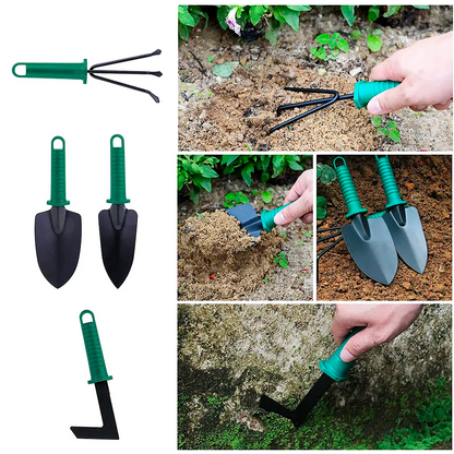 Kit Herramientas Jardinería Acero Inoxidable