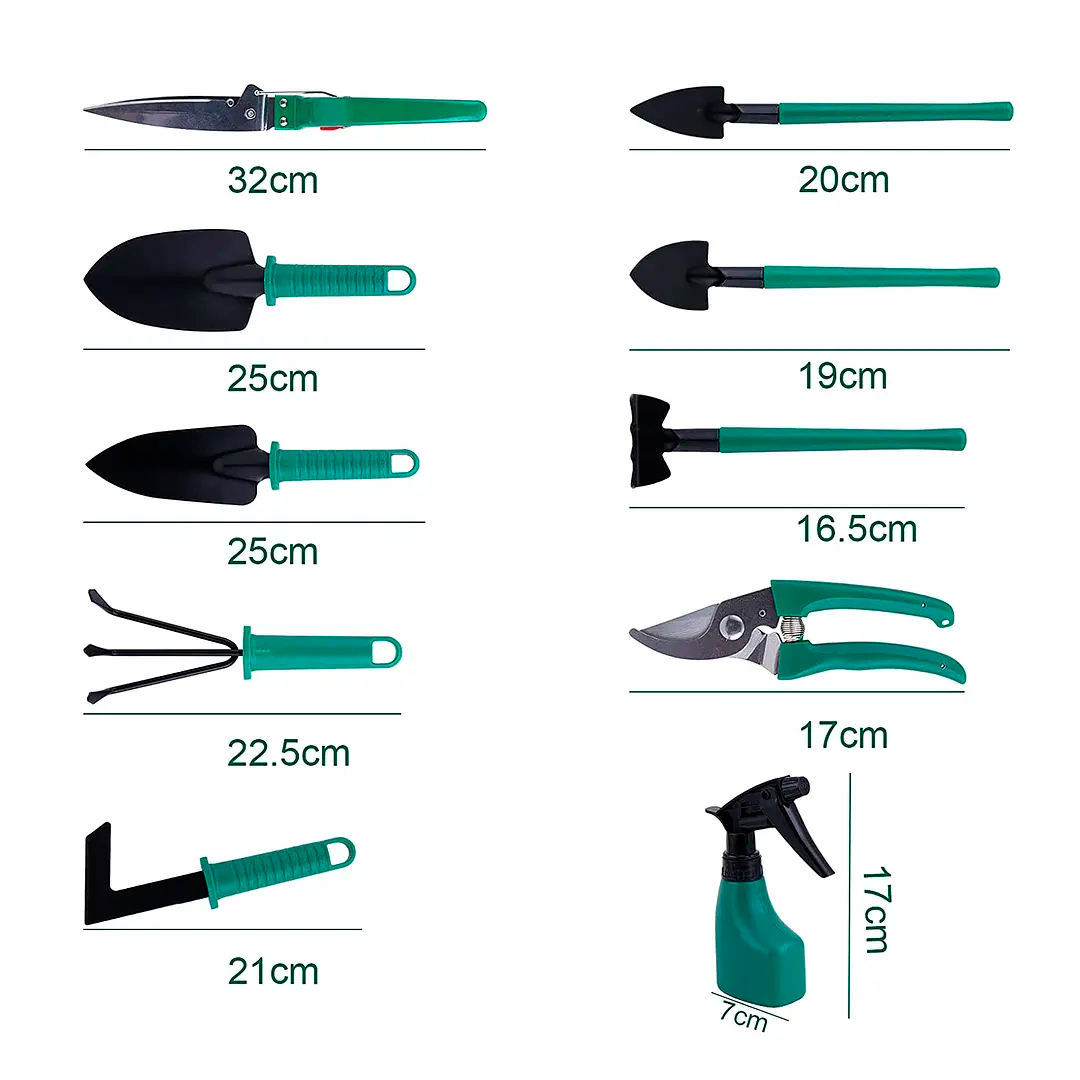 Kit Herramientas Jardinería Acero Inoxidable