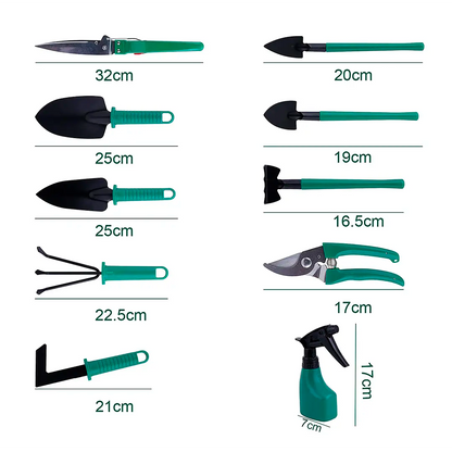 Kit Herramientas Jardinería Acero Inoxidable