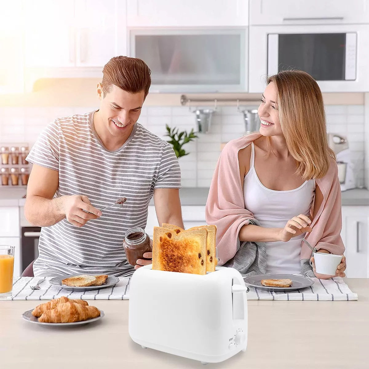 Tostador Eléctrico De Pan 7 Niveles Cocina Deal Para Desayuno Y Cena