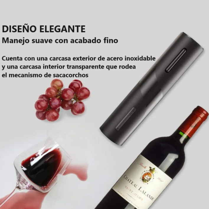 Sacacorcho De Botellas De Vino, Champagne, Espumantes Eléctrico